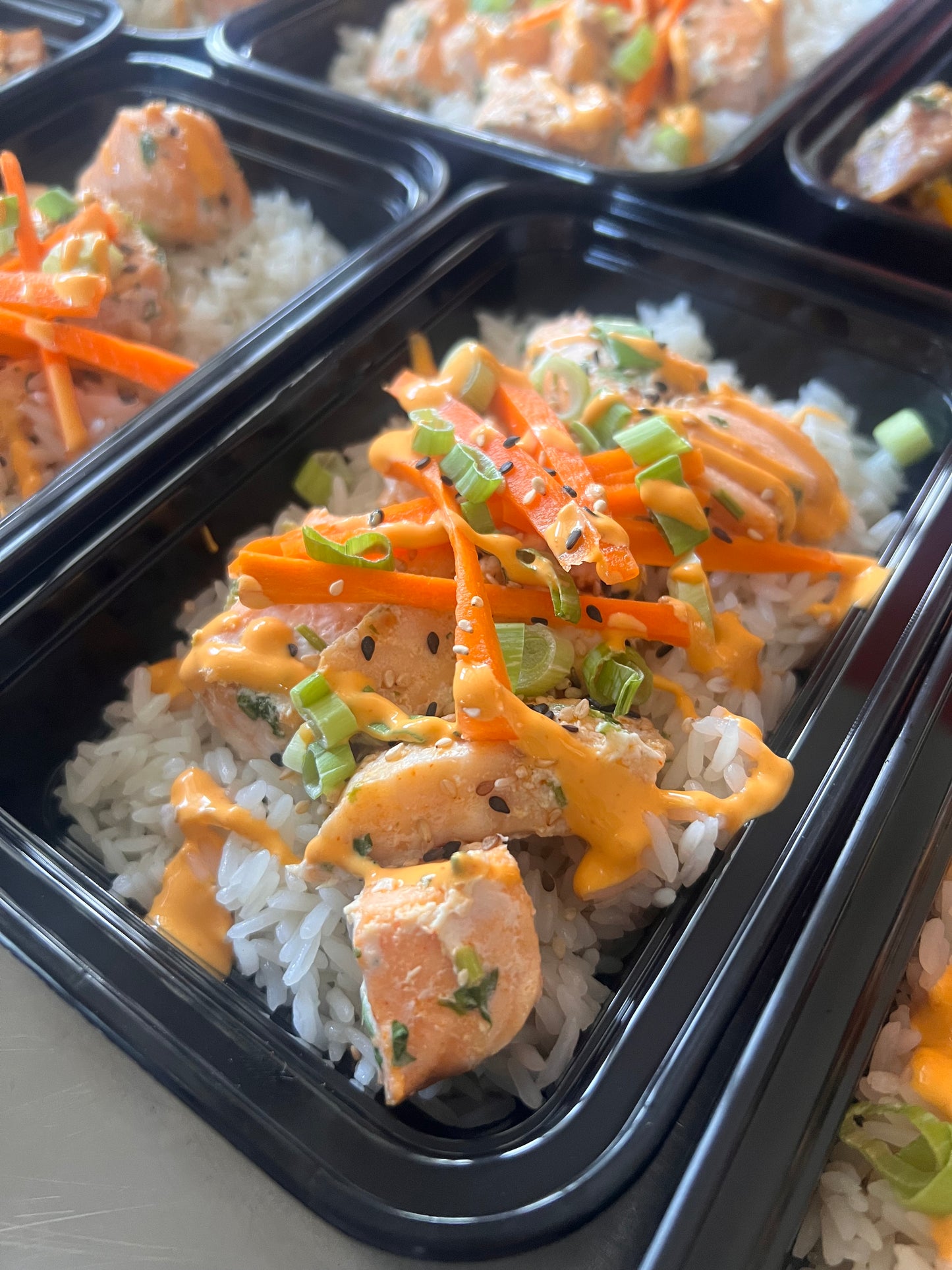 Spicy Mayo Salmon Bowl